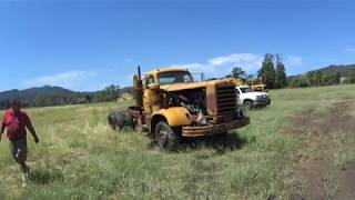 1956 Detroit 6 71 powered FWD truck moving for first time in 2 years [upl. by Bohun]