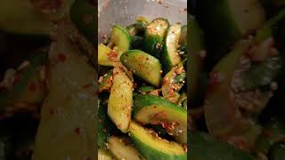 Korean cucumber side dish  cucumber salad recipe shorts koreanfood koreansidedish [upl. by Basso578]