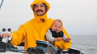 BOAT LIFE Rainy Day at Sea Tacking upwind to RHODE ISLAND Ep 232 [upl. by Nytsirk608]