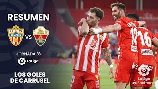 El Almería consumó el descenso del Elche a Segunda  Resumen del UD Almería 21 Elche CF [upl. by Schweiker153]