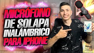 ✅ Micrófono de Solapa Inalámbrico para IPHONE  🎤 Micrófono Lavalier ECONÓMICO para YouTube  Review [upl. by Pradeep]