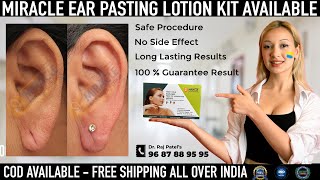 Earlobe  Hole Repair By Ear Pasting lotion  Ear Repair Torn Ear lobe Repaired Earlobe 9687889595 [upl. by Harman]