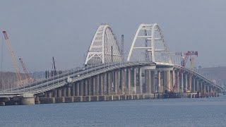 New bridge cements Russia’s hold on Crimea [upl. by Nerrej70]