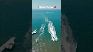 Belek beach 🏖 Antalya Turkey 🇹🇷 shorts travel turkey türkiye tiktok drone beach explore [upl. by Brinson]