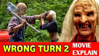 Wrong Turn 2 2007 Movie Explained in Hindi  Scary Stories [upl. by Lepine]