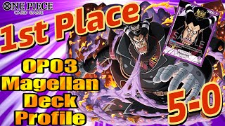 1st Place Magellan Deck Profile  One Piece Tcg  OP03 Shop Championship Winner [upl. by Nosbig]