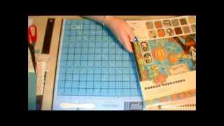 Mini scrapbook tutorial using 1 sheet of 12x12 [upl. by Tebasile16]