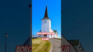 shorts borgarnes kirkja church cat iceland tourism camper [upl. by Andonis]