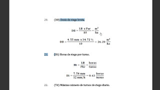 Ejemplo calcular el diseño agronómico para sistema de reigo para goteo [upl. by Atilamrac]