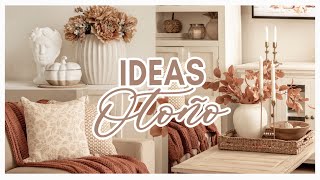 🍁 OTOÑO COMO DECORAR TU CASA PEQUEÑA IDEAS FÁCILES ELEGANTES SIN GASTAR MUCHO DINERO [upl. by Ydnir679]