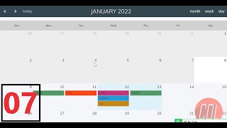 07 Part2 Full Calendar js  Create Event in Calendar  Make Calendar clickable  Create event [upl. by Inaflahk]