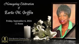 Homegoing Celebration of Earlie M Griffin Friday September 6 2024 [upl. by Bergerac]