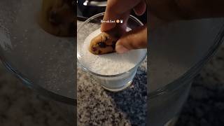 Chocolate Chip cookies with Milk shorts baking recipe cookies chocolate foryou [upl. by Ninnette]