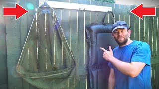 Making a Drying Station for Landing Nets amp Unhooking Mats  Fishing DIY [upl. by Nireil]