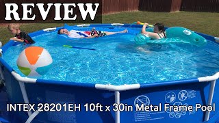 INTEX 28201EH 10ft x 30in Metal Frame Pool  Review 2023 [upl. by Elia]