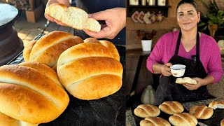 Pan Telera para Tortas en Horno de Leña  La Herencia de las Viudas [upl. by Sallie]