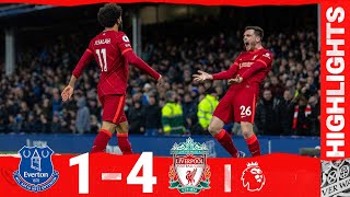 Highlights Everton 14 Liverpool  Reds ruthless in derby win at Goodison [upl. by Nagem]