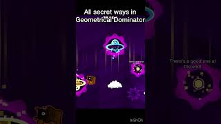 Geometrical Dominator all secret waysswag routes geometrydash gd shorts [upl. by Olim]