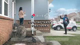 Dominos  contactless delivery [upl. by Naahsar295]