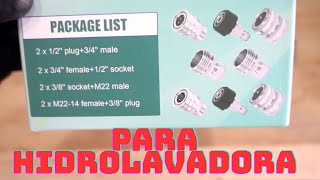 Conectores Rapidos para Hidrolavadora [upl. by Eelanaj]