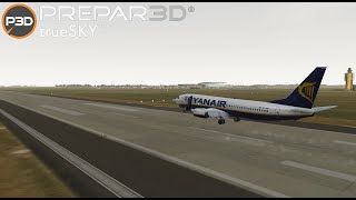 P3DV51  Stansted to Budapest  RyanAir  Boeing 737800  EGSSLHBP [upl. by Yelrehs]