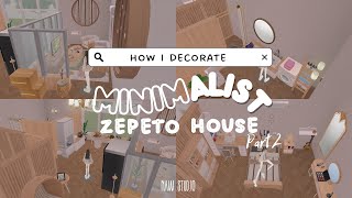 How I Decorate Minimalist ZEPETO House Part 2 [upl. by Airotna]