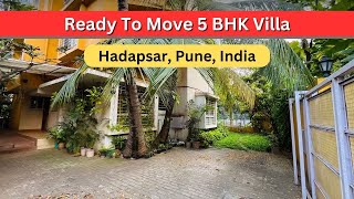 Luxurious Ready to move 5 BHK Villa For Sale Hadapsar Pune India  91 74209 23928 [upl. by Rep]