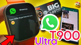 t900 ultra smartwatch me whatsapp kaise chalaye  WhatsApp In T800 Ultra Smartwatch [upl. by Woo]