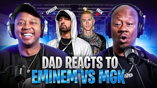 Dad Reacts to Eminem vs MGK Beef [upl. by Raynell]