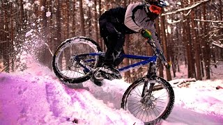 Snow mountain biking  enduro amp freeride  recut [upl. by Yrrok]