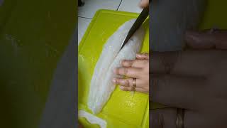 ASMR FISH Cutting Cream Dory Fish viral shorts asmr doryfish cuttingskills fish cutting how [upl. by Athal]