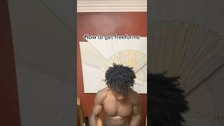 How to get freeform dreads tutorial  brush method tips freeformlocs dreadlocks naturalhair hair [upl. by Riggs538]