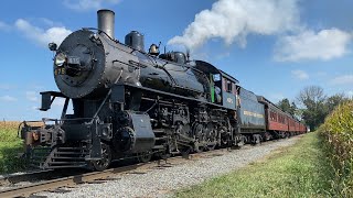 Strasburg Rail Road NampW 475 Running A 3Chime Whistle Past Esbenshade Road 91621 [upl. by Prebo]