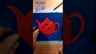 Struggling with object drawing Try this pastel exercise shorts howtodraw teapot softpastel art [upl. by Hennahane]