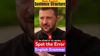 Spot the Error English Grammar Basic Sentence Pattern Predictive Use of Adjective as a Complement [upl. by Simmonds]