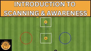 INTRODUCTION to Scanning and Awareness Football Drill  U7 U8 U9 U10 soccer Drill [upl. by Willms]