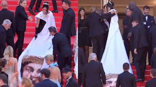 Massiel Taveras Shoves Security at Cannes Same Person Kelly Rowland Confronted [upl. by Letha480]