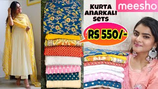 Meesho Festivewear Kurta sets Kurtas haul  Meesho Anarkalis haul  Meesho Online Shopping Meesho [upl. by Madelena]