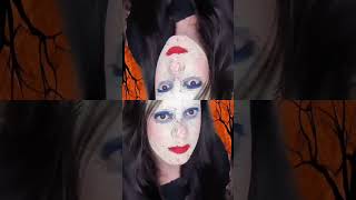 Trying this viral halloween makeup look 🎃IB  anemariemua youtubeshorts halloween halloween [upl. by Howland87]