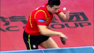 Ma Long  reverse backhand serve [upl. by Roda]