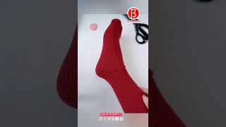 Transform your unworn sweaters into fashionable wool socks [upl. by Enamrej]