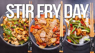 THREE INSANELY DELICIOUS STIR FRY RECIPES THAT WILL BLOW YOUR MIND 🤯  SAM THE COOKING GUY [upl. by Esidnac]