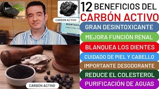 12 beneficios del🪨CARBÓN ACTIVO🪨 DESINTOXICANTE💪PIEL👏CABELLO💁 RIÑON😱 INTESTINO❤️DIENTES🤗 DESODORANTE [upl. by Valida340]