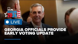 Georgia officials provide early voting update [upl. by Timmi]