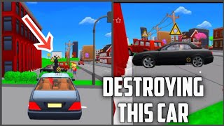 Destroying the enemy car in Dude Wars Pixel Shooter Game  Mission 8  Saving Fry [upl. by Leirad]