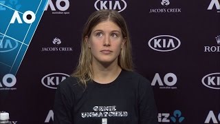 Eugenie Bouchard press conference 3R  Australian Open 2017 [upl. by Still]