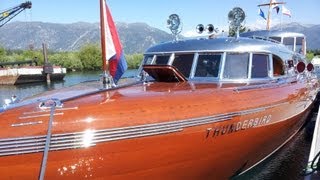 South Tahoe Antique Wooden Boat Classic [upl. by Nomad]