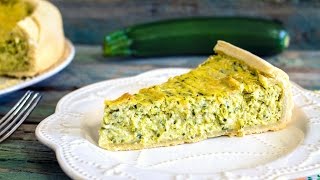 TORTA SALATA CON ZUCCHINE RICOTTA E PESTO  TORTA RUSTICA BUONA E FACILISSIMA DA FARE  PASTA BRISE [upl. by Leboff]