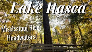 Itasca State Park Fall Colors  Mississippi Headwaters  Huge Trees [upl. by Ennail845]