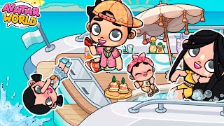 ¡PRIMERAS VACACIONES FAMILIARES EN YATE 🚤🏝️en AVATAR WORLD NALA💞 [upl. by Sumetra]